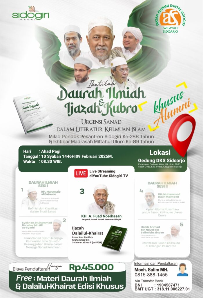 Ijazah Kubro – Dalailul-Khairat Live Sreaming